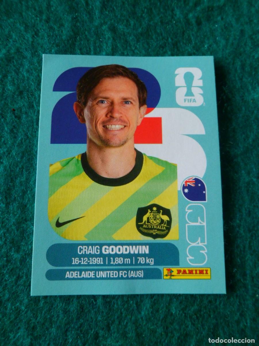 Fu&szlig;ball-Sticker: CROMO FIFA WORLD CUP 2026. PANINI. CRAIG GOODWIN. AUS 17