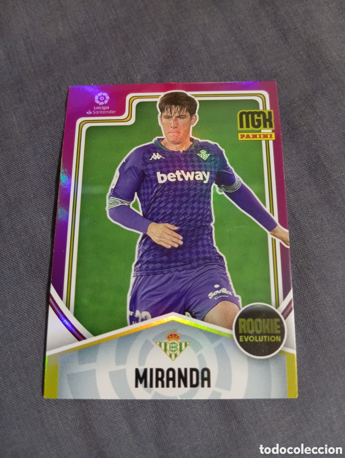 Cromos de f&uacute;tbol: Miranda Betis ROOKIE EVOLUTION n&deg;396 / PANINI MEGACRACKS 2021/2022