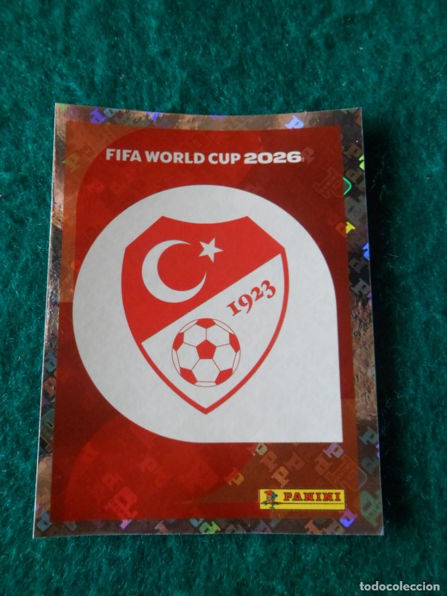 Fu&szlig;ball-Sticker: CROMO FIFA WORLD CUP 2026. PANINI. LOGO TURQU&Iacute;A. TUR 1