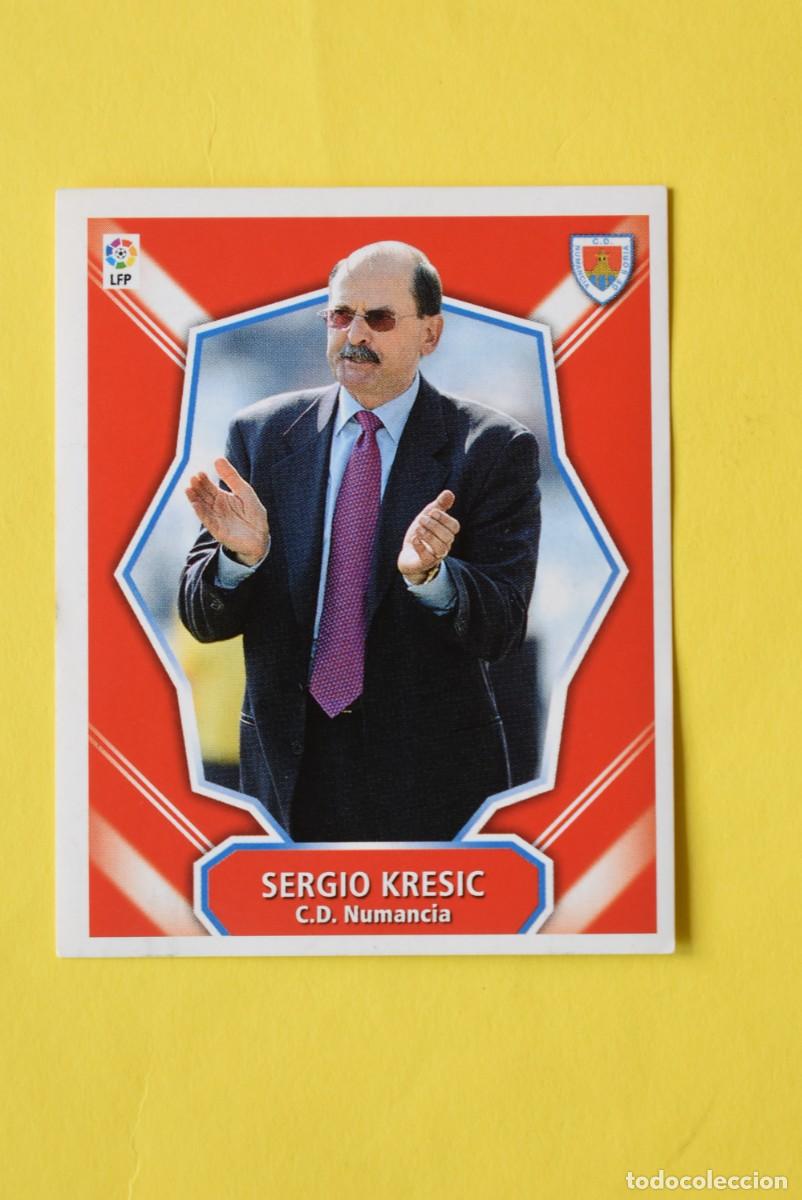 Fu&szlig;ball-Sticker: Cromo Liga 2008 2009. 08 09. Entrenador. Sergio Kresic. Numancia. Colecciones ESTE.
