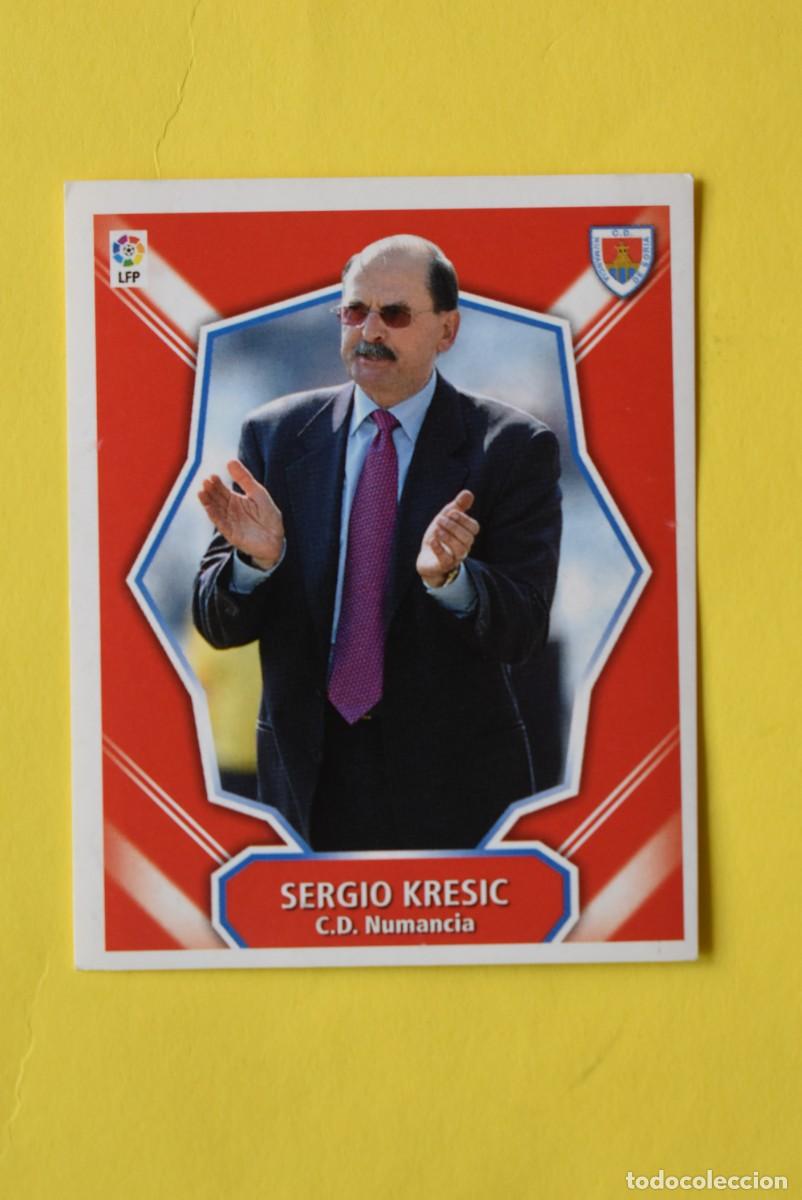 Fu&szlig;ball-Sticker: Cromo Liga 2008 2009. 08 09. Entrenador. Sergio Kresic. Numancia. Colecciones ESTE.