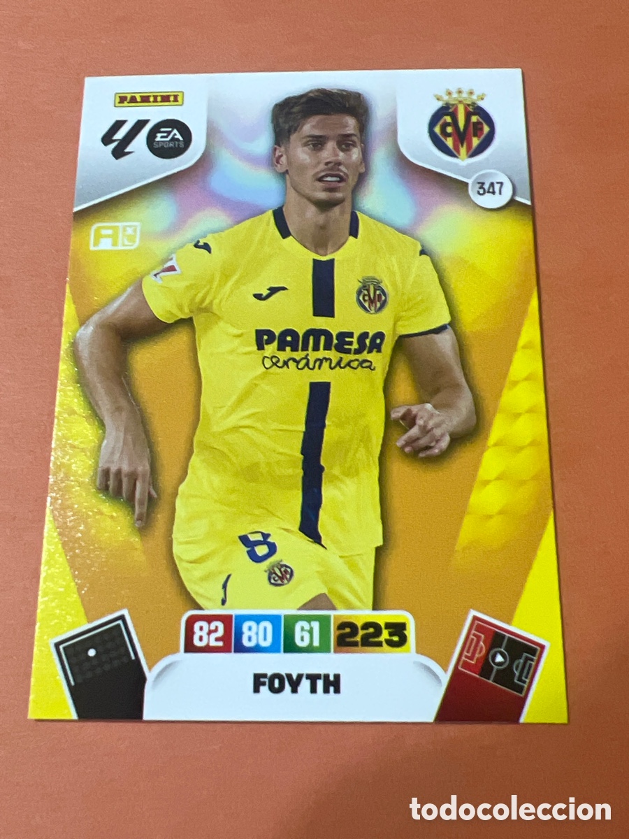 Football Stickers: E363. Cromo Adrenalyn XL. 2025 2026. 25 26. Foyth. Villarreal. N &ordm; 347. . Panini