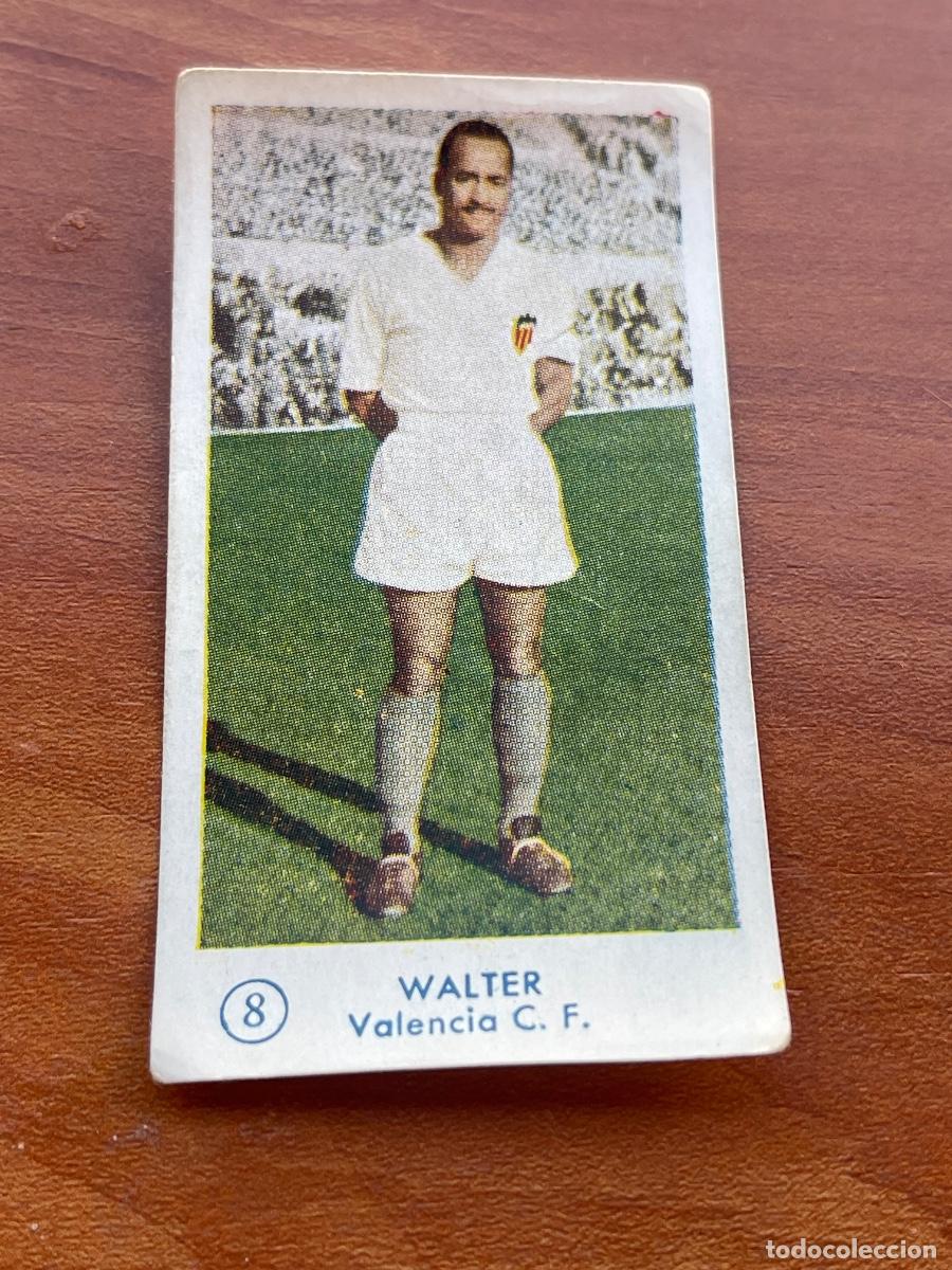 Fu&szlig;ball-Sticker: WALTER 8 VALENCIA Gr&aacute;ficas Bachende liga 1957 1958 sin pegar