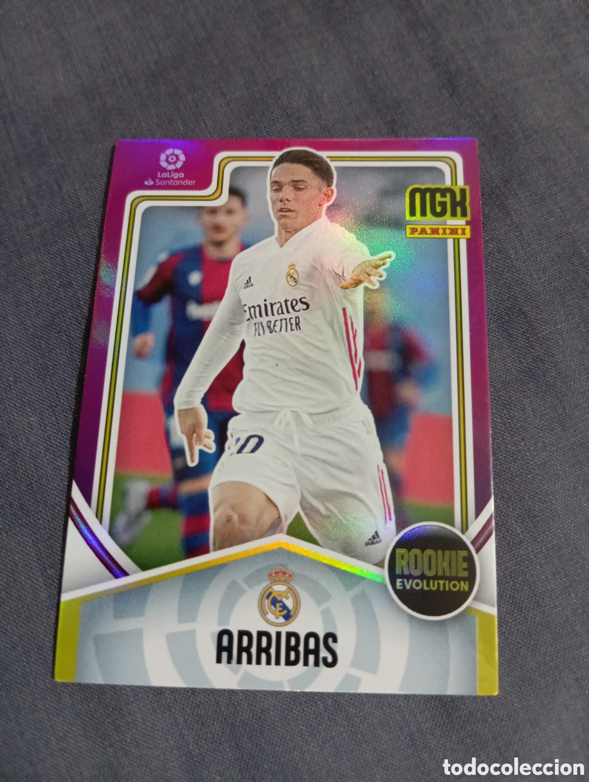 Cromos de f&uacute;tbol: Arribas Real Madrid ROOKIE EVOLUTION n&deg;382 / PANINI MEGACRACKS 2021/2022