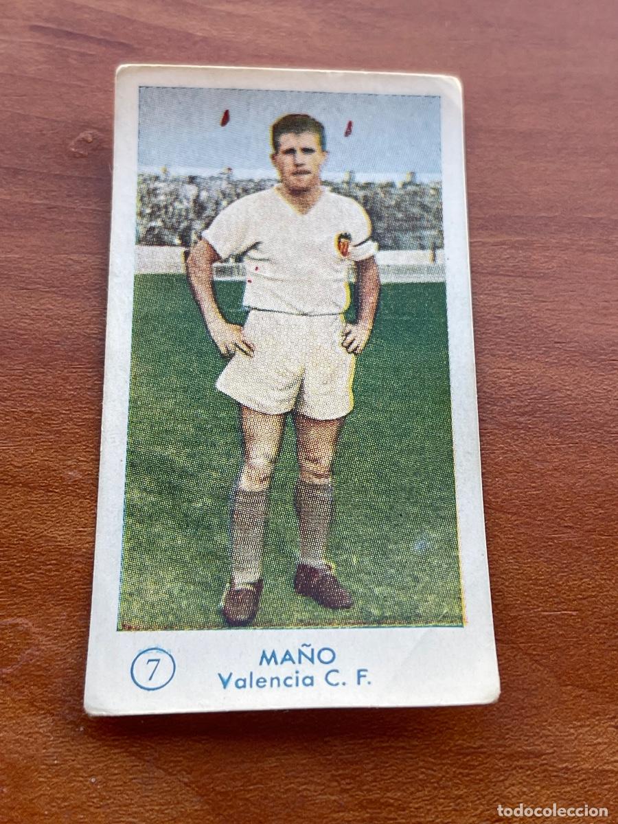 Cromos de f&uacute;tbol: MA&Ntilde;O 7 VALENCIA Gr&aacute;ficas Bachende liga 1957 1958 sin pegar