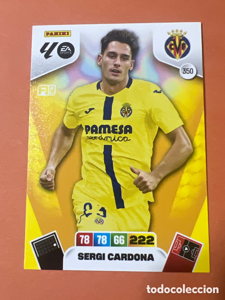 Football Stickers: E372. CARD ADRENALYN XL PANINI 2025-2026 25 26 REGULAR SERGI CARDONA VILLARREAL 350