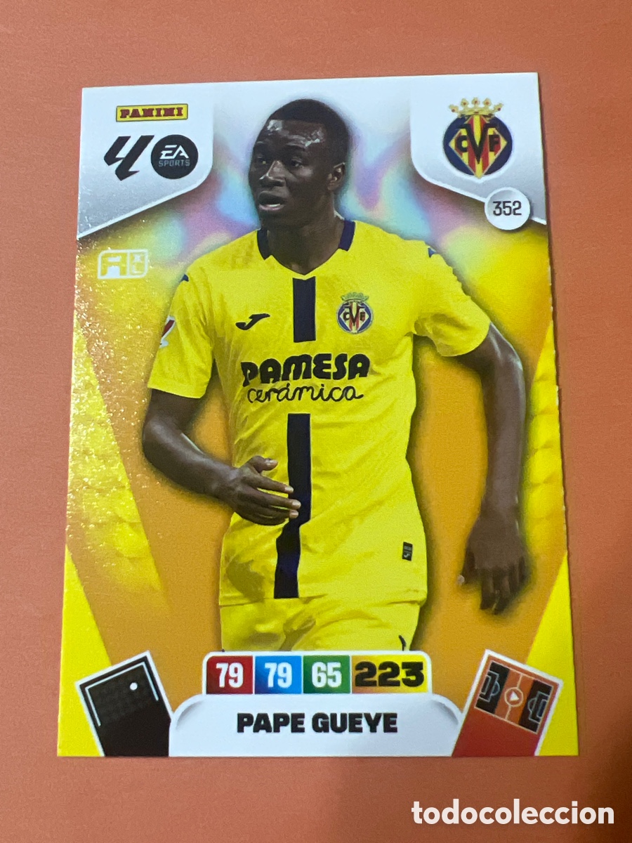 Football Stickers: E375. CARD ADRENALYN XL PANINI 2025-2026 25 26 REGULAR PAPE GUEYE VILLARREAL 352