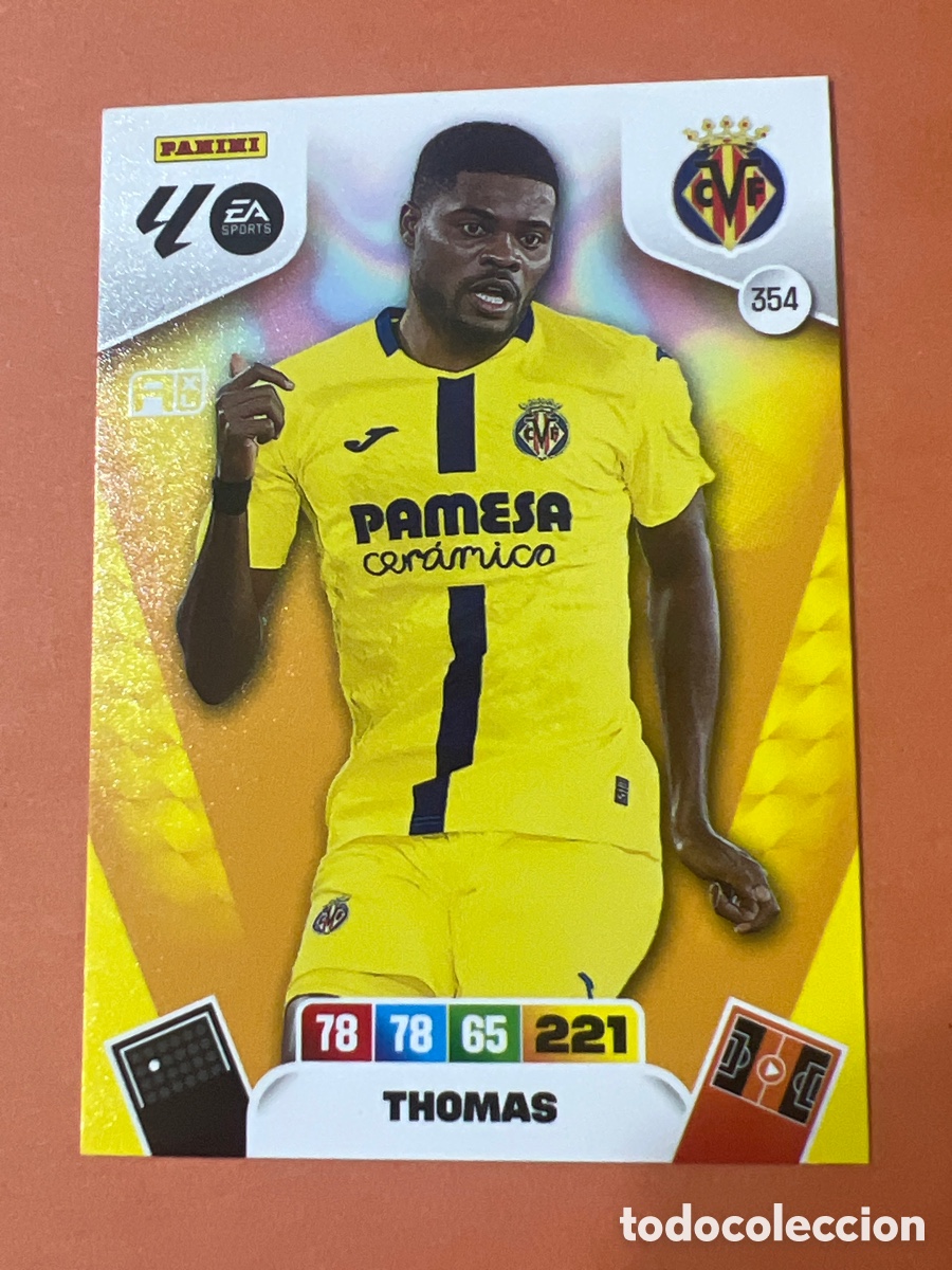 Football Stickers: E376. villarreal 354 thomas adrenalyn 2025 2026 25 26 trading card