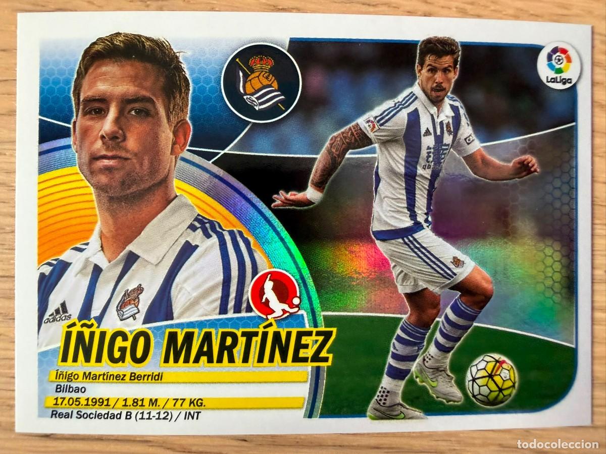 Football Stickers: 5 I&Ntilde;IGO MARTINEZ BRILLANTE REAL SOCIEDAD 16 17 2016 2017 LIGA SANTANDER COLECCIONES ESTE SIN PEGAR