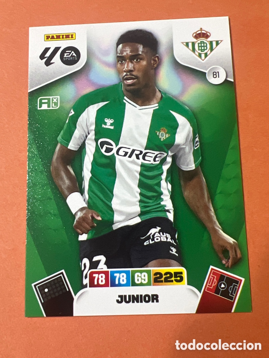 Fu&szlig;ball-Sticker: E385. betis 81 junior adrenalyn 2025 2026 25 26 trading card