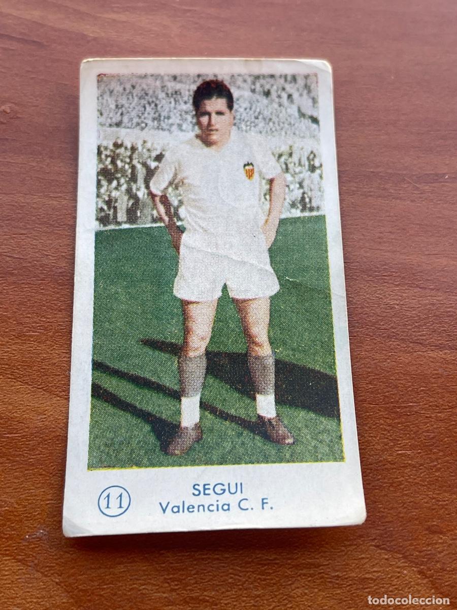 Cromos de Futebol: SEGU&Iacute; 11 VALENCIA Gr&aacute;ficas Bachende liga 1957 1958 sin pegar