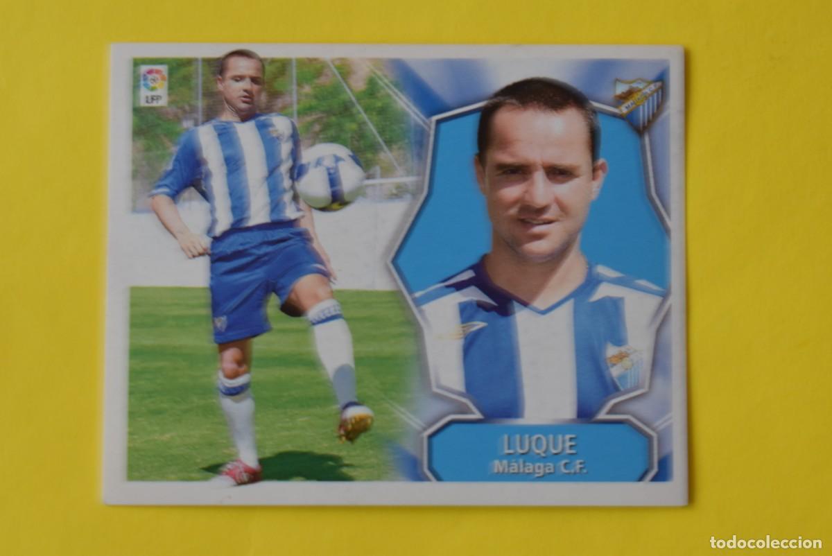 Cromos de f&uacute;tbol: Cromo Liga 2008 2009. 08 09. Coloca. Luque. M&aacute;laga. Colecciones ESTE.