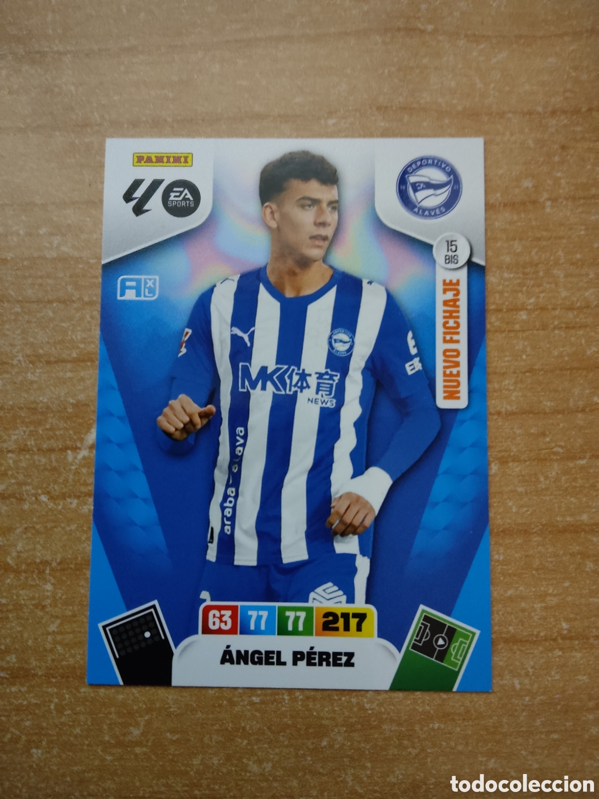 Cromos de f&uacute;tbol: 15 BIS ANGEL PEREZ NUEVO FICHAJE ADRENALYN XL LIGA 2025 2026