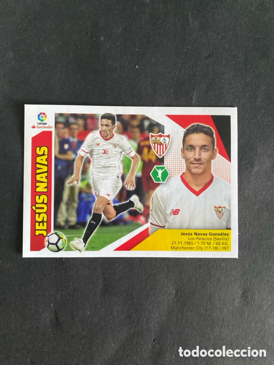 Cromos de f&uacute;tbol: Cromo liga 17/18 &Uacute;ltimos fichajes N*34