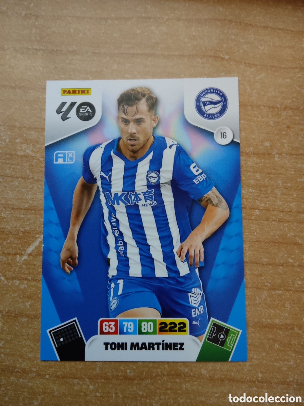 Cromos de f&uacute;tbol: 16 TONI MARTINEZ ALAVES ADRENALYN XL LIGA 2025 2026
