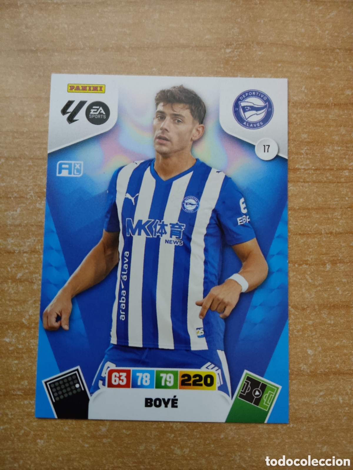 Cromos de f&uacute;tbol: 17 BOYE ALAVES ADRENALYN XL LIGA 2025 2026
