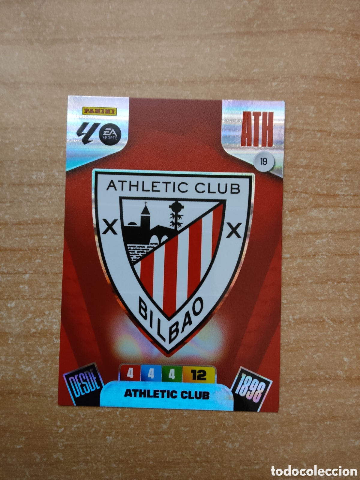Cromos de f&uacute;tbol: 19 ESCUDO ATHLETIC CLUB ADRENALYN XL LIGA 2025 2026