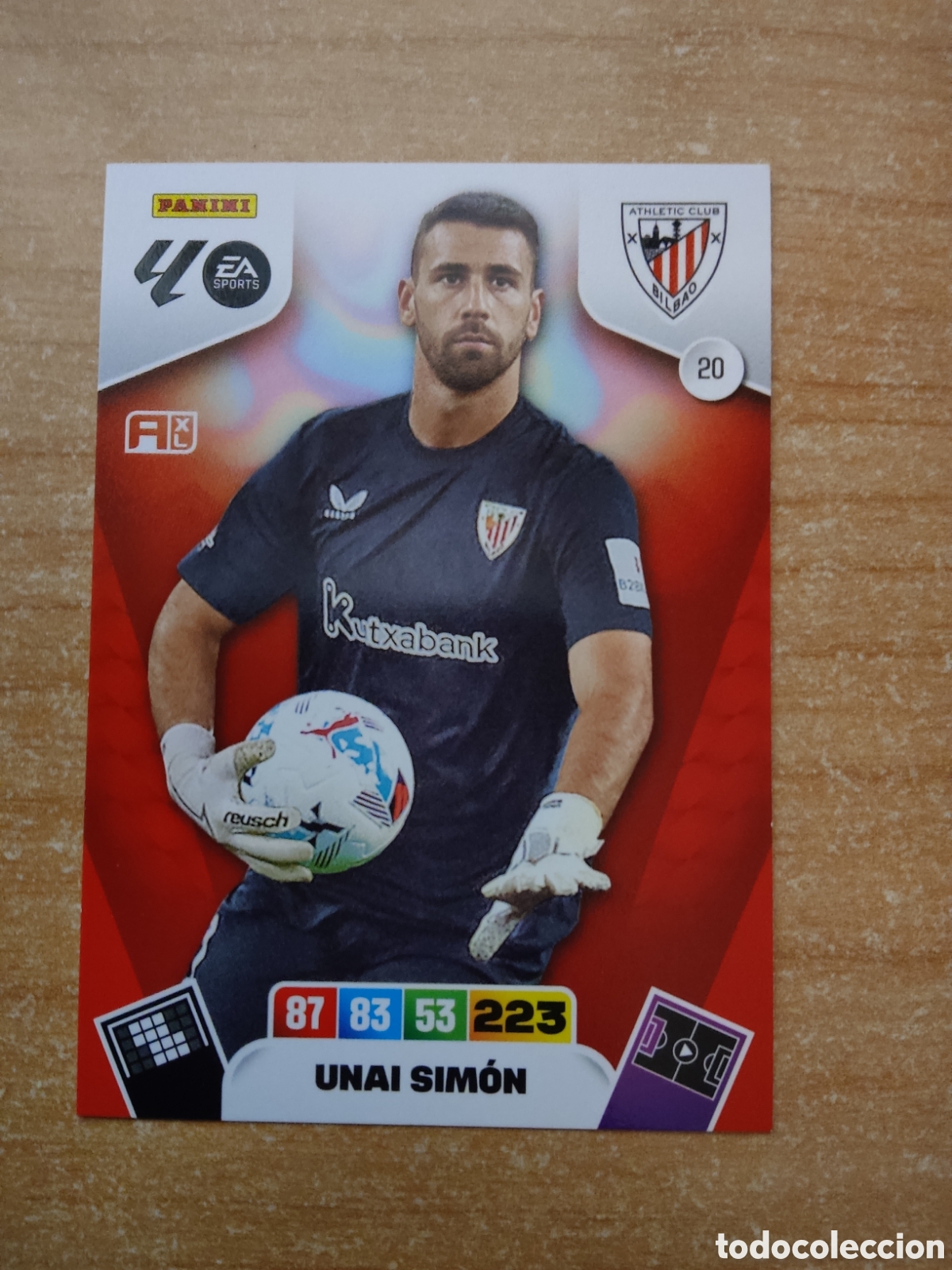 Cromos de f&uacute;tbol: 20 UNAI SIMON ATHLETIC CLUB ADRENALYN XL LIGA 2025 2026