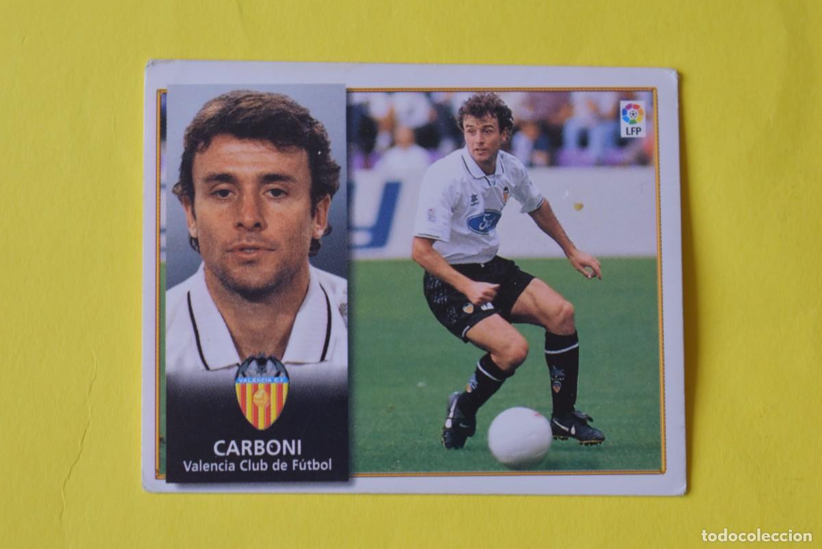 Cromos de f&uacute;tbol: Cromo Liga 1998 1999. 98 99. Carboni. Valencia. Colecciones ESTE. Sin pegar