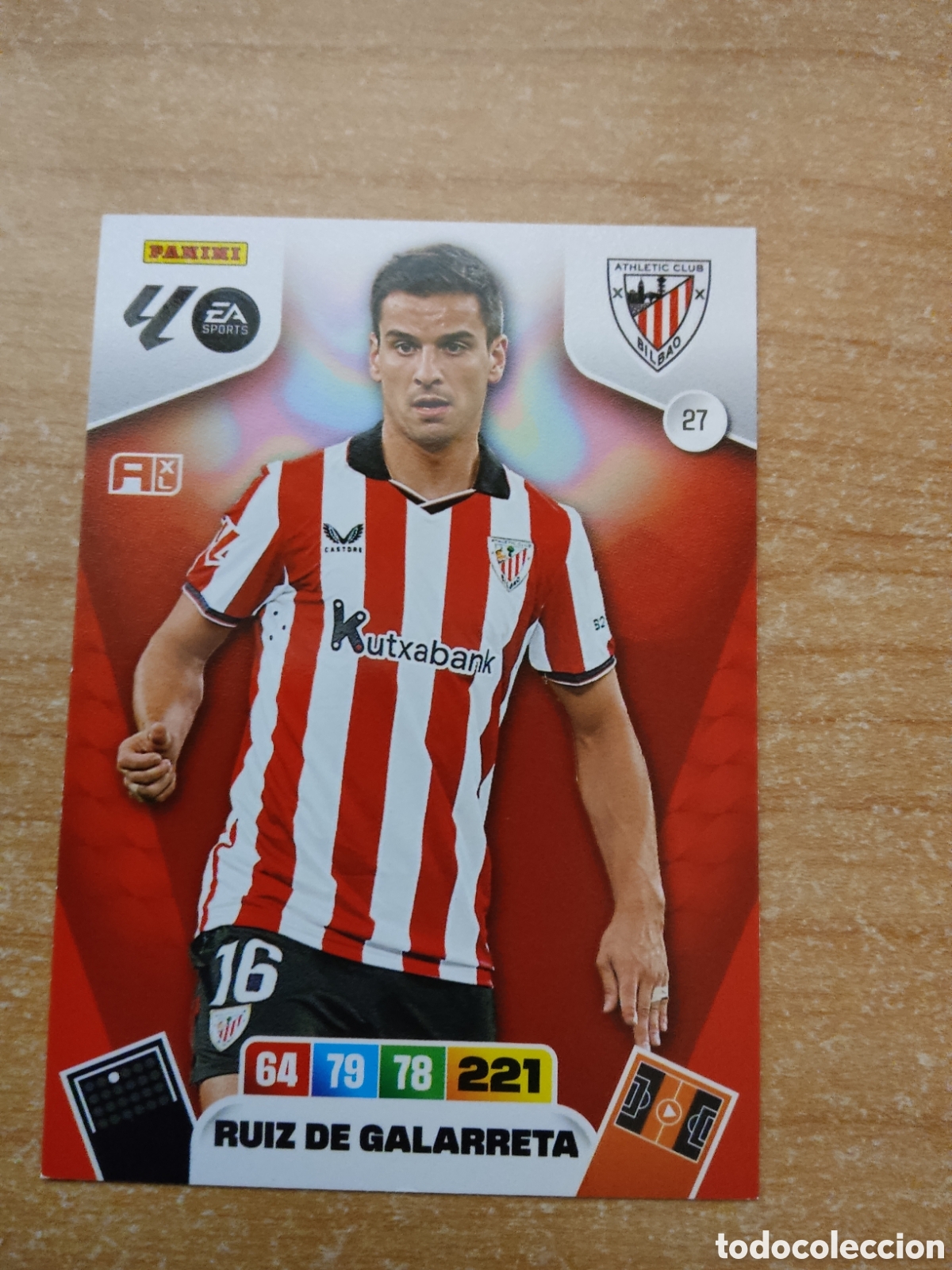 Football Stickers: 27 RUIZ DE GALARRETA ATHLETIC CLUB ADRENALYN XL LIGA 2025 2026