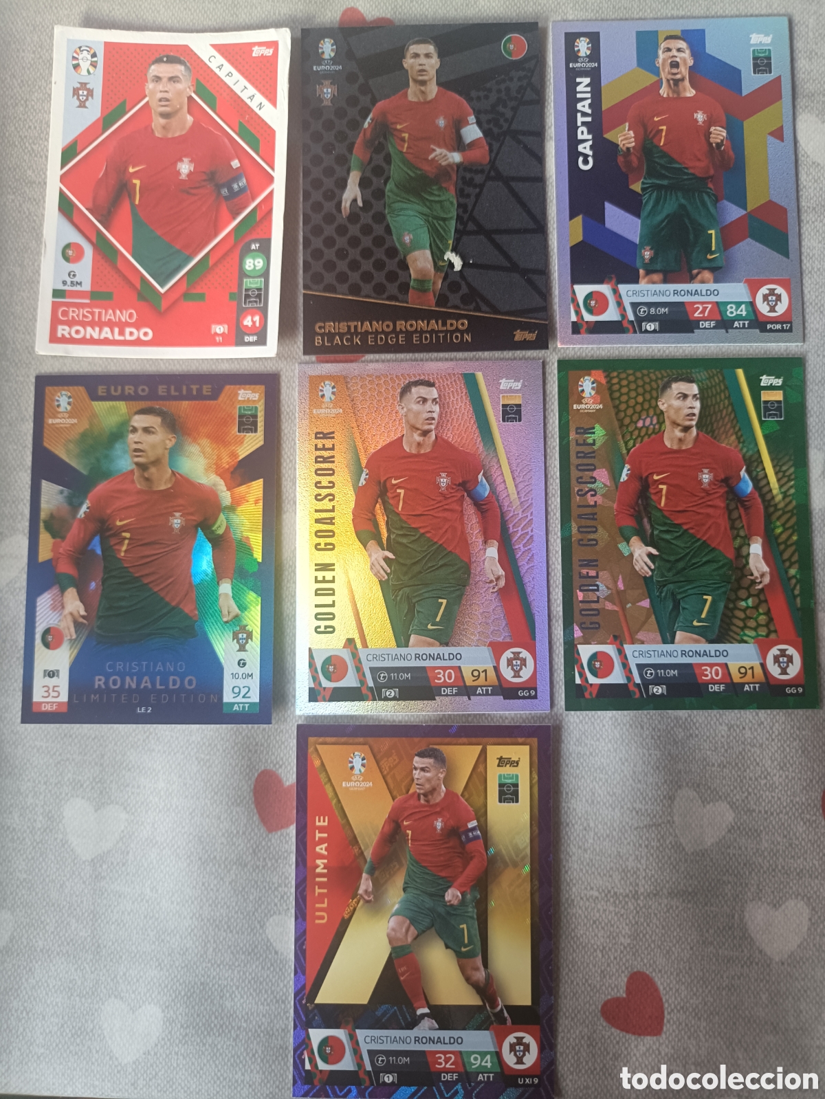 Figurine di Calcio: Cristiano Ronaldo Futbol Fichas EURO 2024 TOPPS MATCH ATTAX