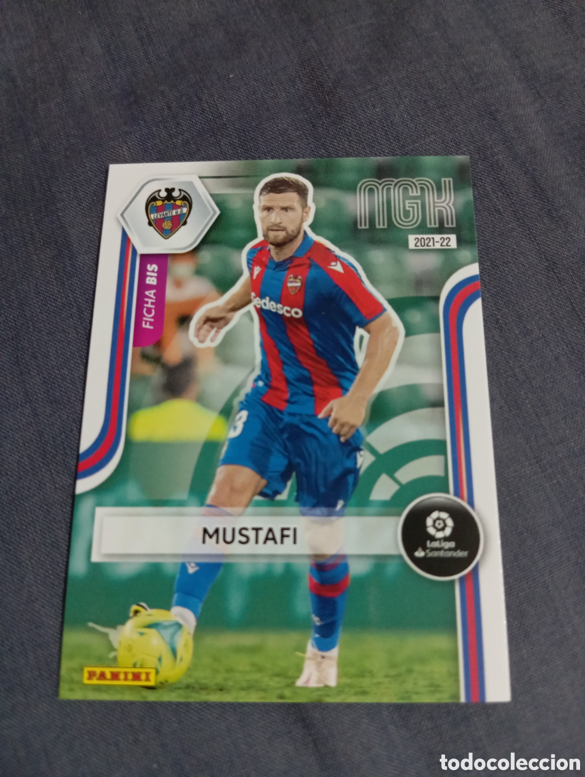 Cartes &agrave; collectionner de Football: Mustafi Levante FICHA BIS n&deg;204 BIS / PANINI MEGACRACKS 2021/2022