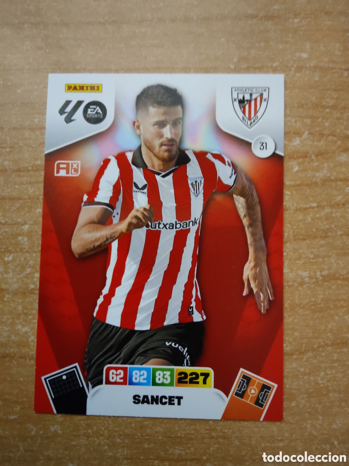 Cromos de f&uacute;tbol: 31 SANCET ATHLETIC CLUB ADRENALYN XL LIGA 2025 2026