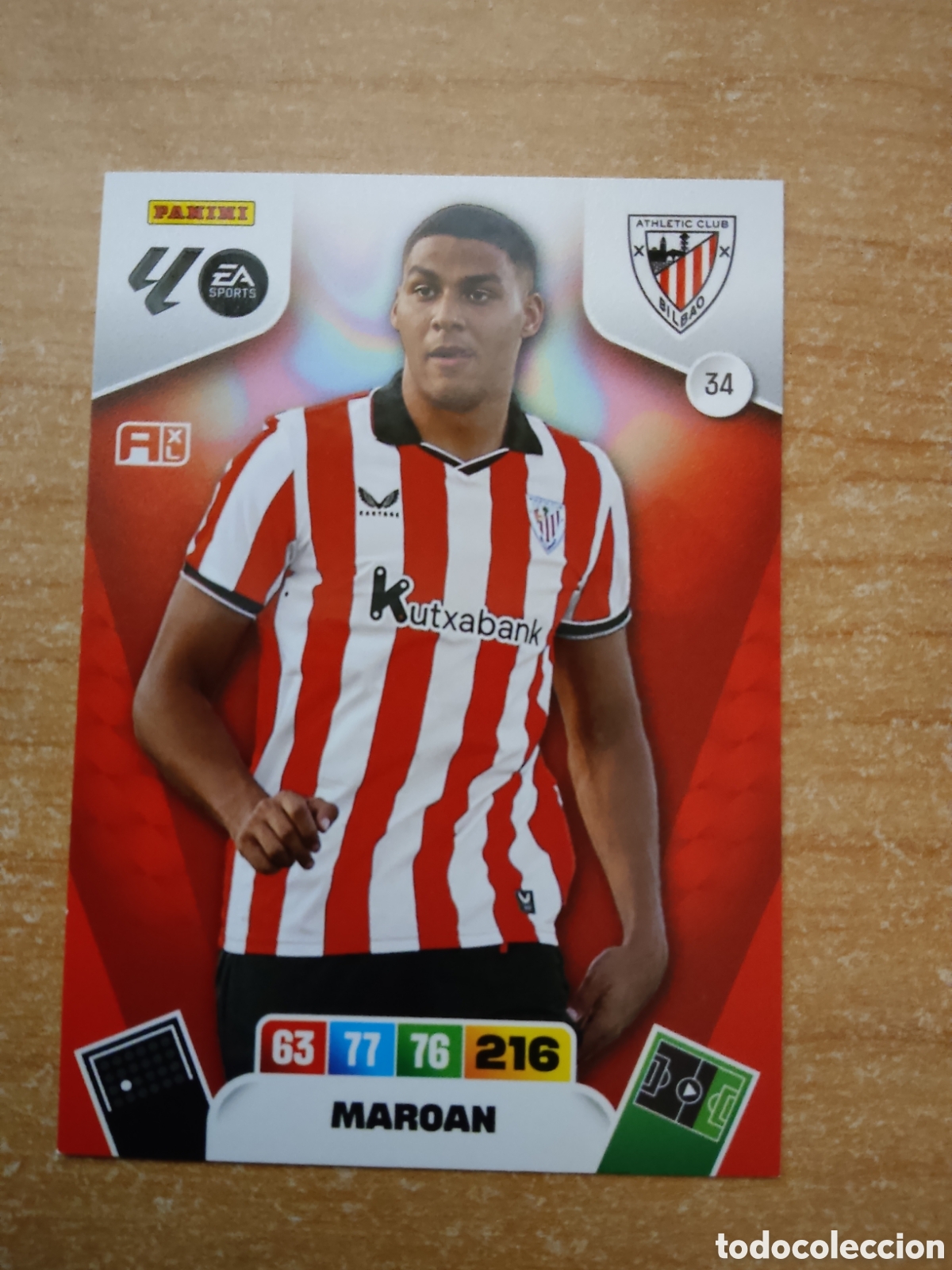 Cromos de f&uacute;tbol: 34 MAROAN ATHLETIC CLUB ADRENALYN XL LIGA 2025 2026