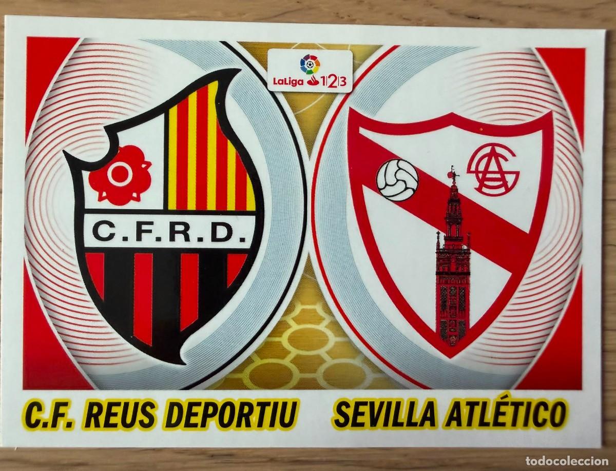 Cromos de f&uacute;tbol: 9 ESCUDO REUS SEVILLA ATLETICO 16 17 2016 2017 LIGA SANTANDER 123 COLECCIONES ESTE SIN PEGAR STICKER