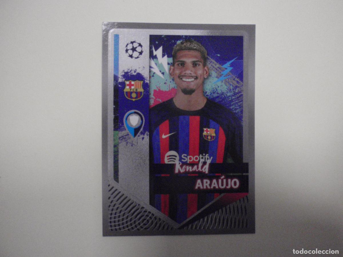 Cromos de f&uacute;tbol: Cromo f&uacute;tbol N&ordm; 193 ARAUJO Barcelona. UEFA Champions League 2022 2023 TOPPS Stickers 22 23