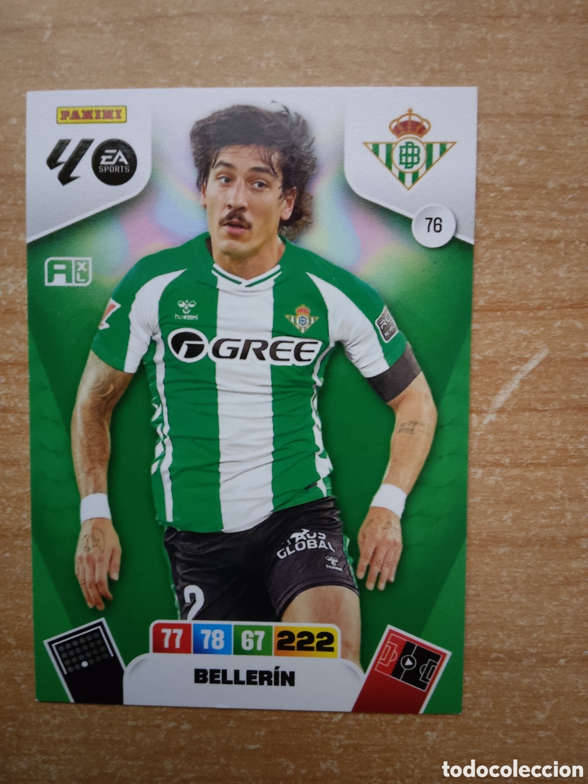 Cromos de f&uacute;tbol: 76 BELLERIN REAL BETIS ADRENALYN XL LIGA 2025 2026