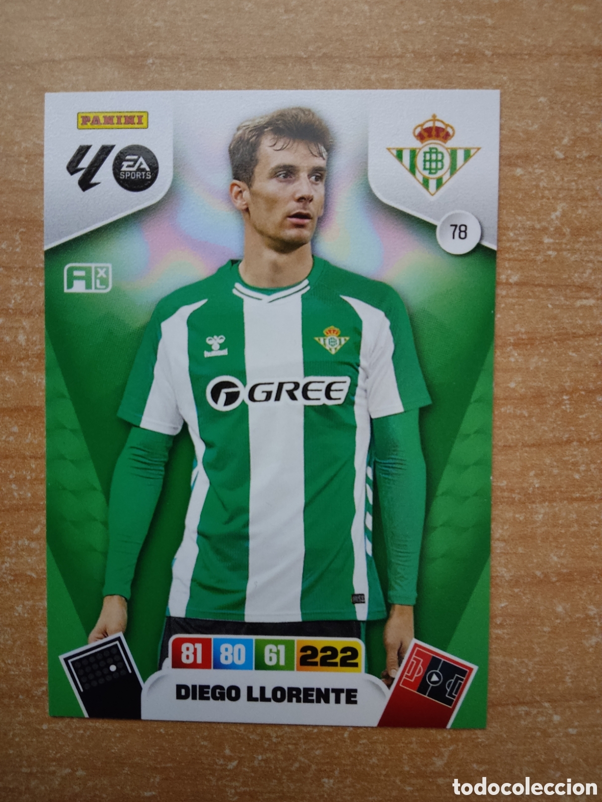 Cromos de f&uacute;tbol: 78 DIEGO LLORENTE REAL BETIS ADRENALYN XL LIGA 2025 2026