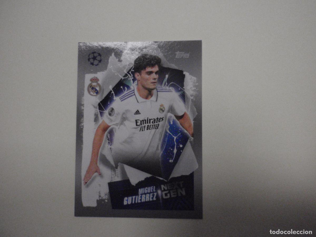 Cromos de f&uacute;tbol: Cromo f&uacute;tbol 403 MIGUEL GUTIERREZ Real Madrid. UEFA Champions League 2022 2023 TOPPS Stickers 22 23