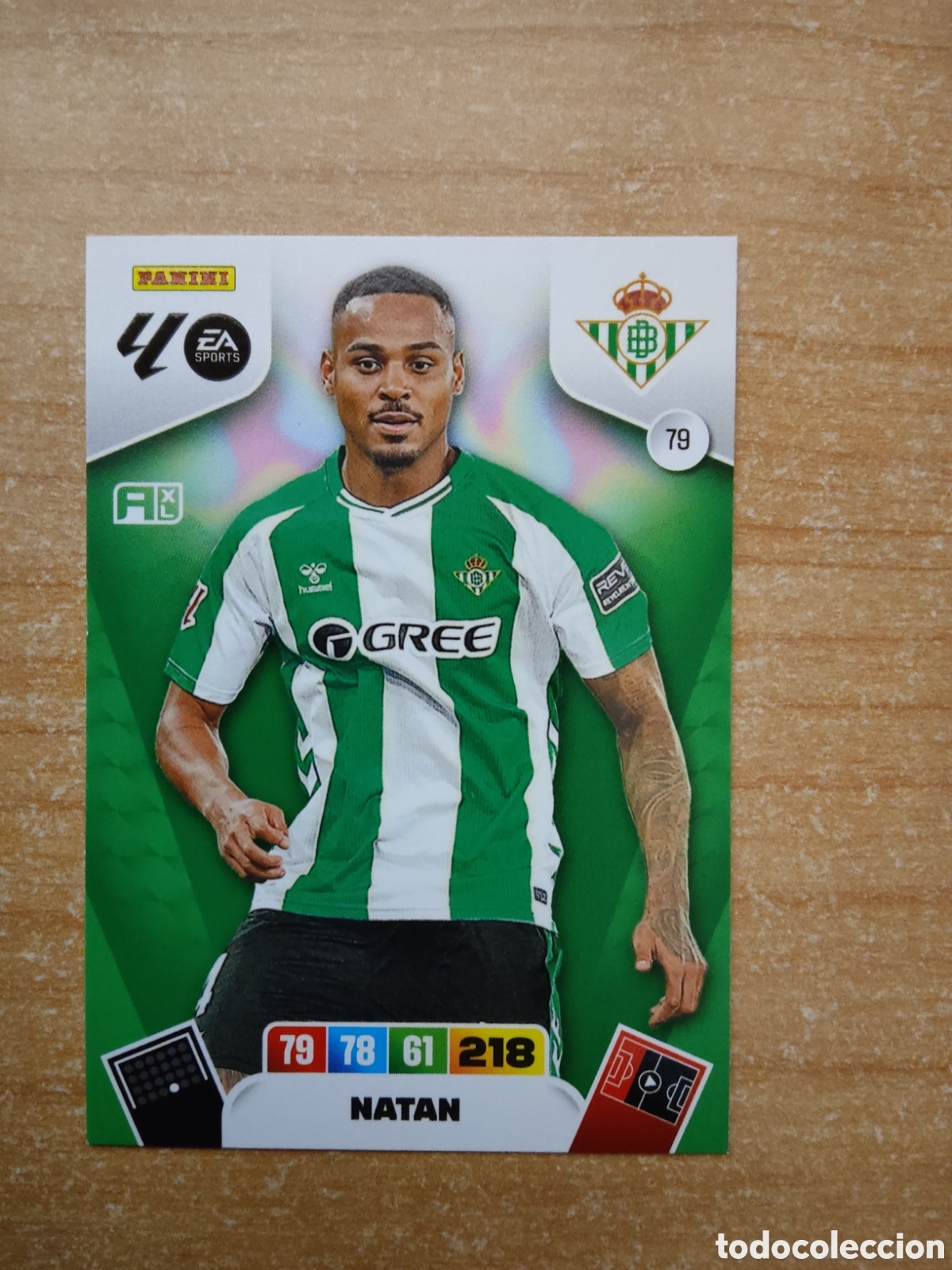 Cromos de f&uacute;tbol: 79 NATAN REAL BETIS ADRENALYN XL LIGA 2025 2026