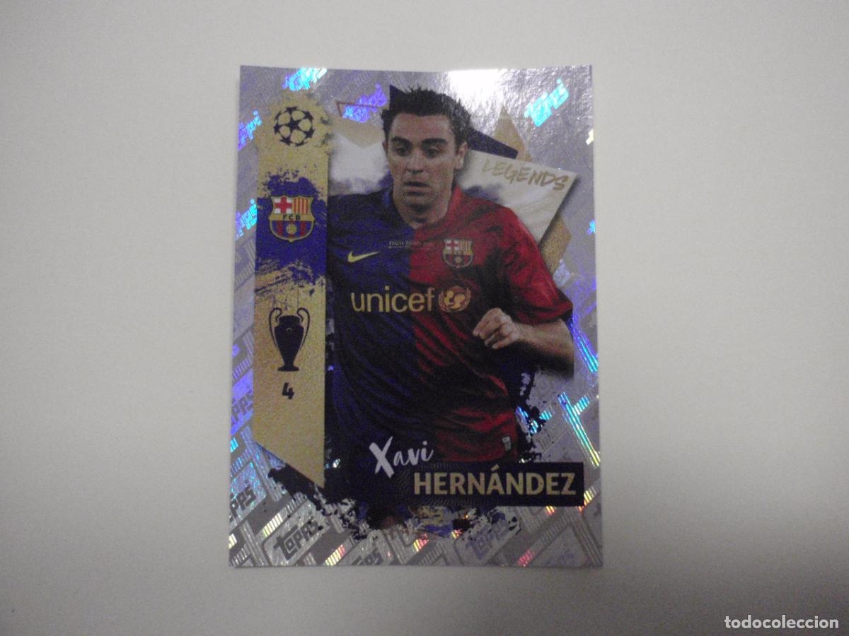 Cromos de f&uacute;tbol: Cromo f&uacute;tbol N&ordm; 531 XAVI Barcelona LEGENDS. UEFA Champions League 2022 2023 TOPPS Stickers 22 23