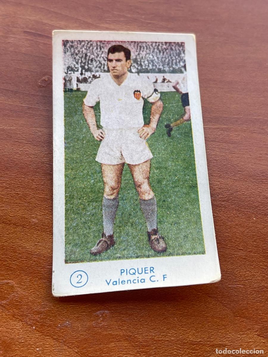Cromos de f&uacute;tbol: PIQUER 2 VALENCIA Gr&aacute;ficas Bachende liga 1957 1958 sin pegar