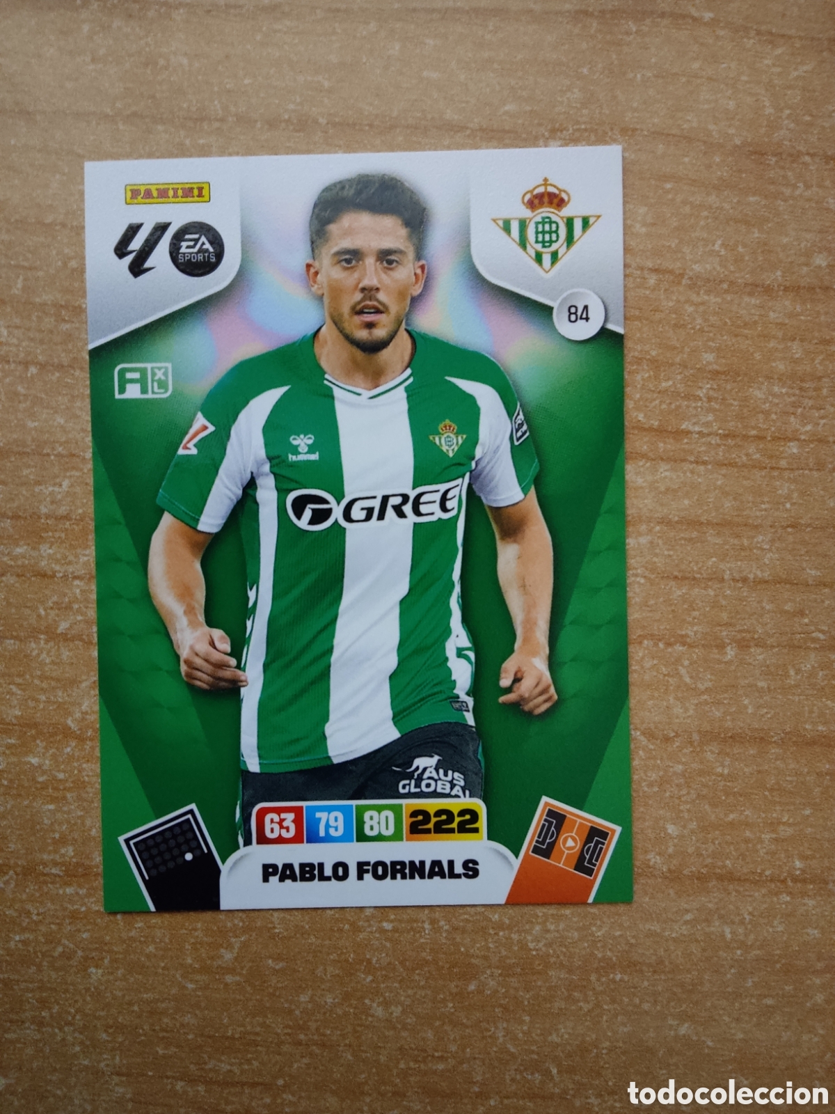 Cromos de f&uacute;tbol: 84 PABLO FORNALS REAL BETIS ADRENALYN XL LIGA 2025 2026