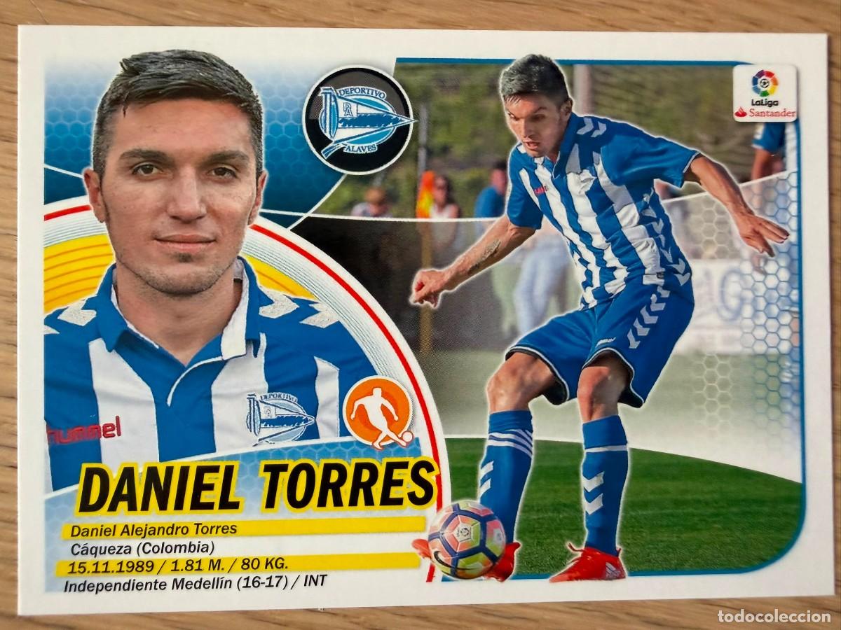 Cromos de f&uacute;tbol: 8 DANIEL TORRES ALAVES 2&ordm; EDICION 16 17 2016 2017 LIGA SANTANDER COLECCIONES ESTE SIN PEGAR STICKER