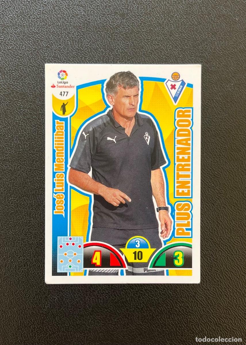 Cromos de f&uacute;tbol: 477 JOS&Eacute; LUIS MENDIL&Iacute;BAR SD EIBAR PLUS ENTRENADOR ADRENALYN 2017 2018 CROMO PANINI LA LIGA 17 18