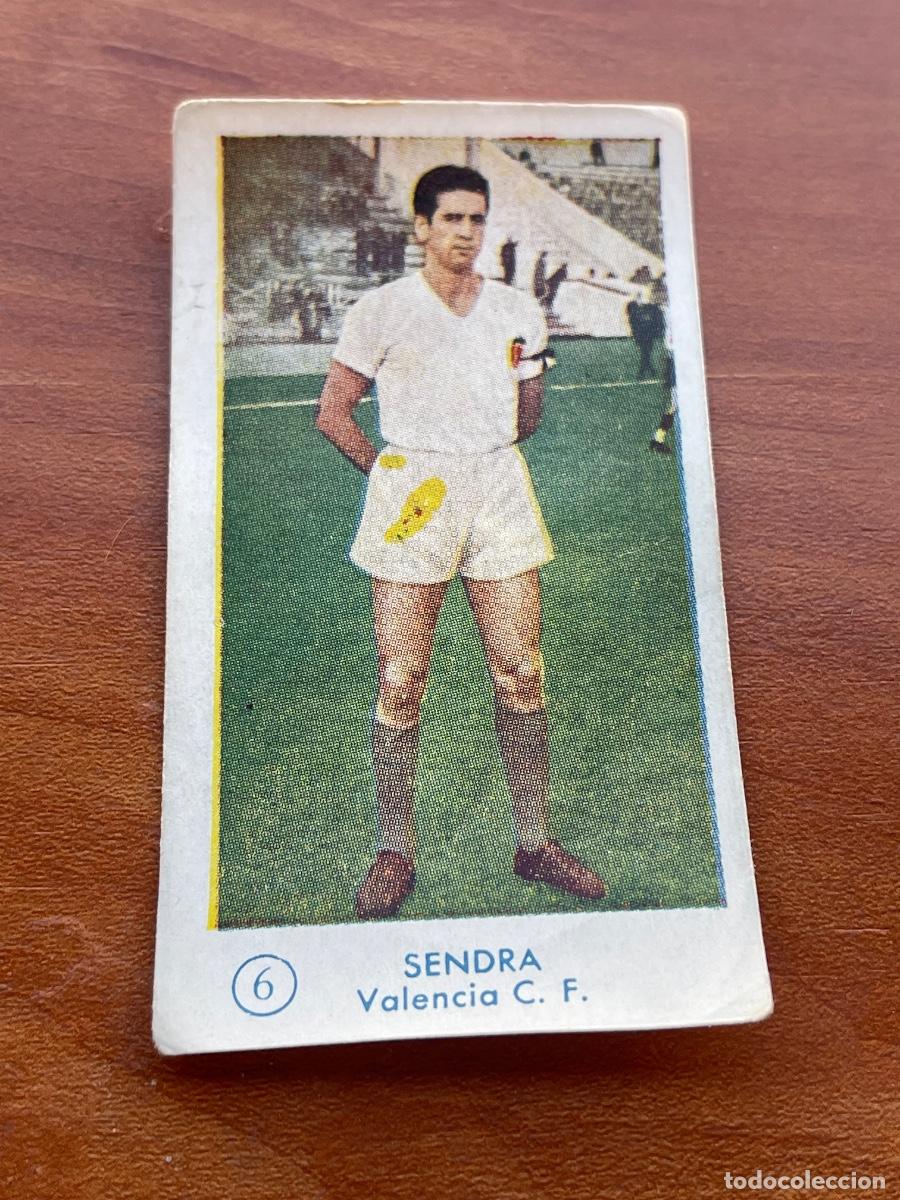 Cromos de f&uacute;tbol: SENDRA 6 VALENCIA Gr&aacute;ficas Bachende liga 1957 1958 sin pegar