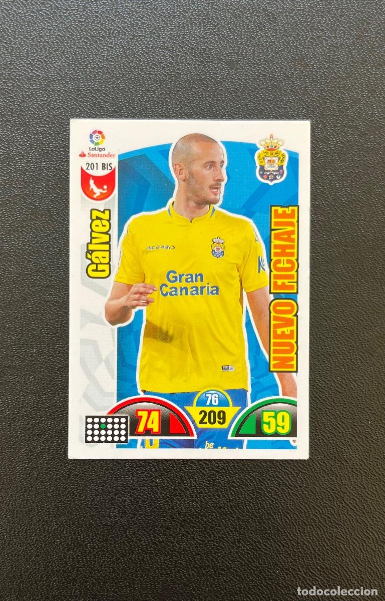 Fu&szlig;ball-Sticker: 201 BIS G&Aacute;LVEZ UD LAS PALMAS NUEVO FICHAJE ADRENALYN 2017 2018 CROMO PANINI LA LIGA SANTANDER 17 18