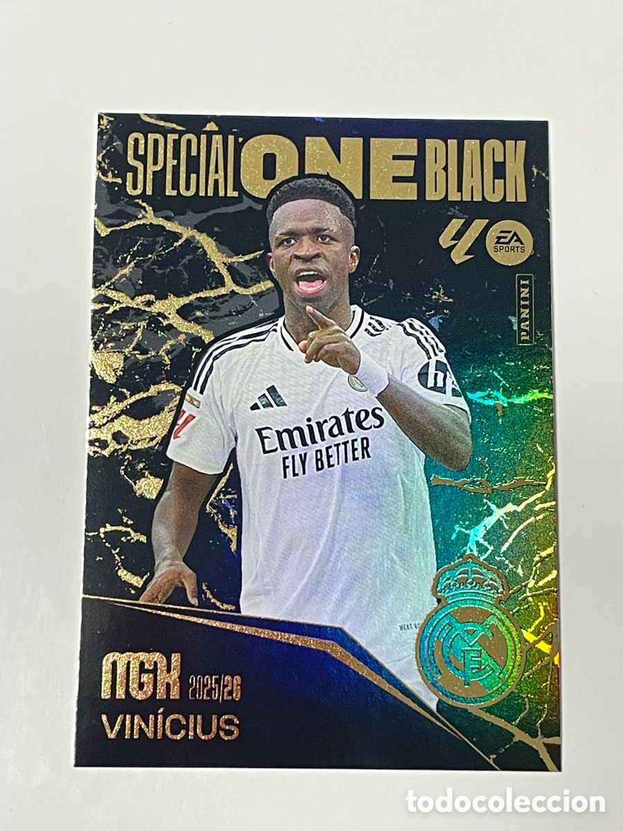 Figurine di Calcio: Vinicius Real Madrid Panini Megacracks 2025/26 Special One Black
