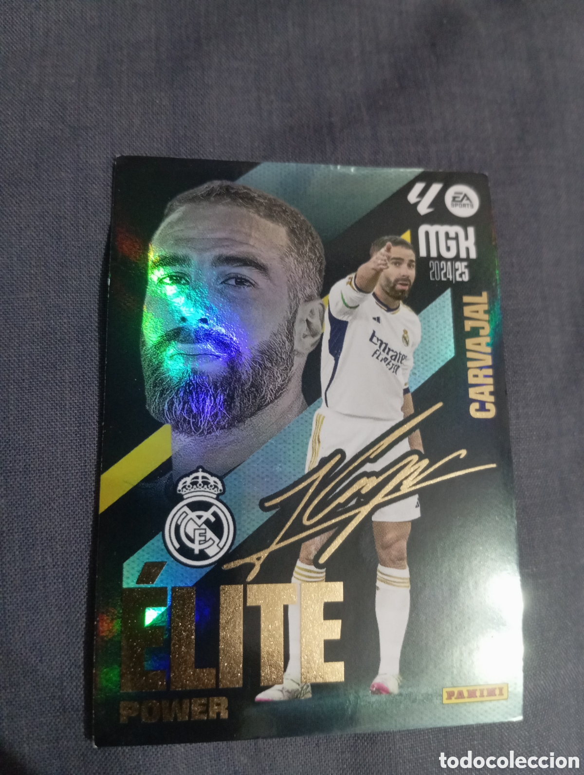 Figurine di Calcio: Carvajal Real Madrid &Eacute;LITE POWER n&deg;P 2 / PANINI MEGACRACKS 2024/2025