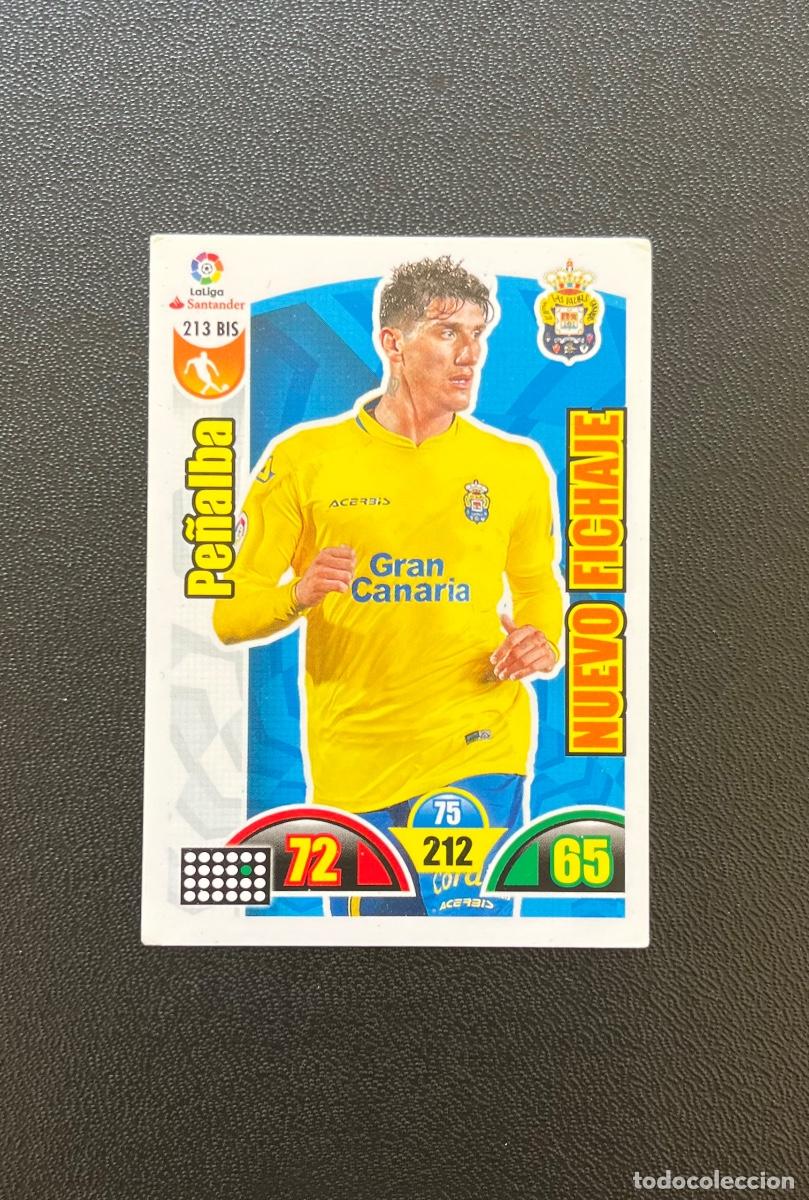 Cromos de f&uacute;tbol: 213 BIS PE&Ntilde;ALBA UD LAS PALMAS NUEVO FICHAJE ADRENALYN 2017 2018 CROMO PANINI LA LIGA SANTANDER 17 18