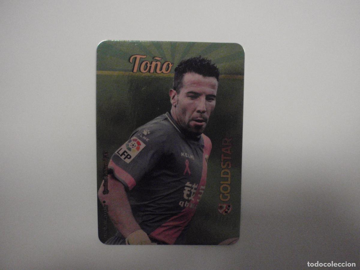 Cromos de f&uacute;tbol: 7/45 TO&Ntilde;O Rayo Vallecano GOLDSTAR LIMITED EDITION. LAS FICHAS QUIZ DE LA LIGA 2015 2016 MUNDICROMO