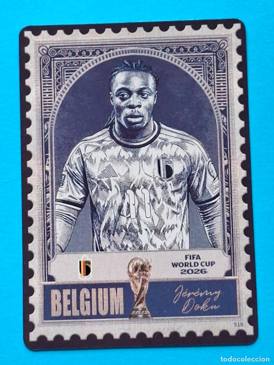 Cromos de f&uacute;tbol: Stamp #510 J&Eacute;R&Eacute;MY DOKU (Belgium) - PANINI KAYOU (China) FIFA World Cup 2026