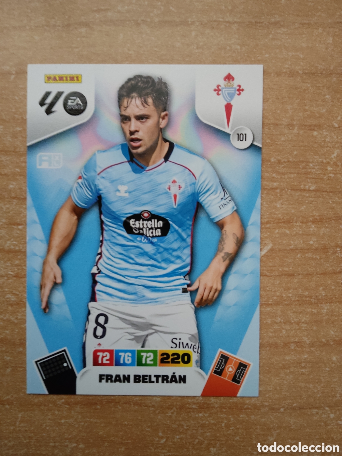 Cromos de f&uacute;tbol: 101 FRAN BELTRAN CELTA ADRENALYN XL LIGA 2025 2026