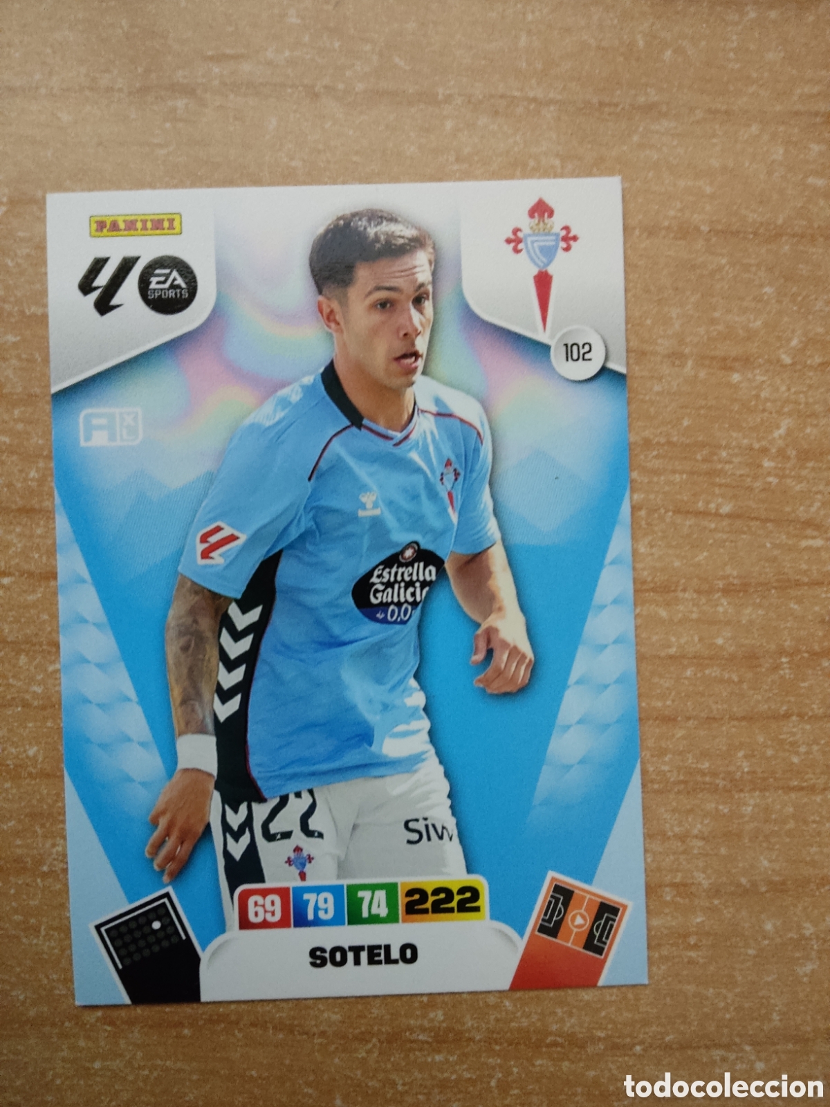 Cromos de f&uacute;tbol: 102 SOTELO CELTA ADRENALYN XL LIGA 2025 2026