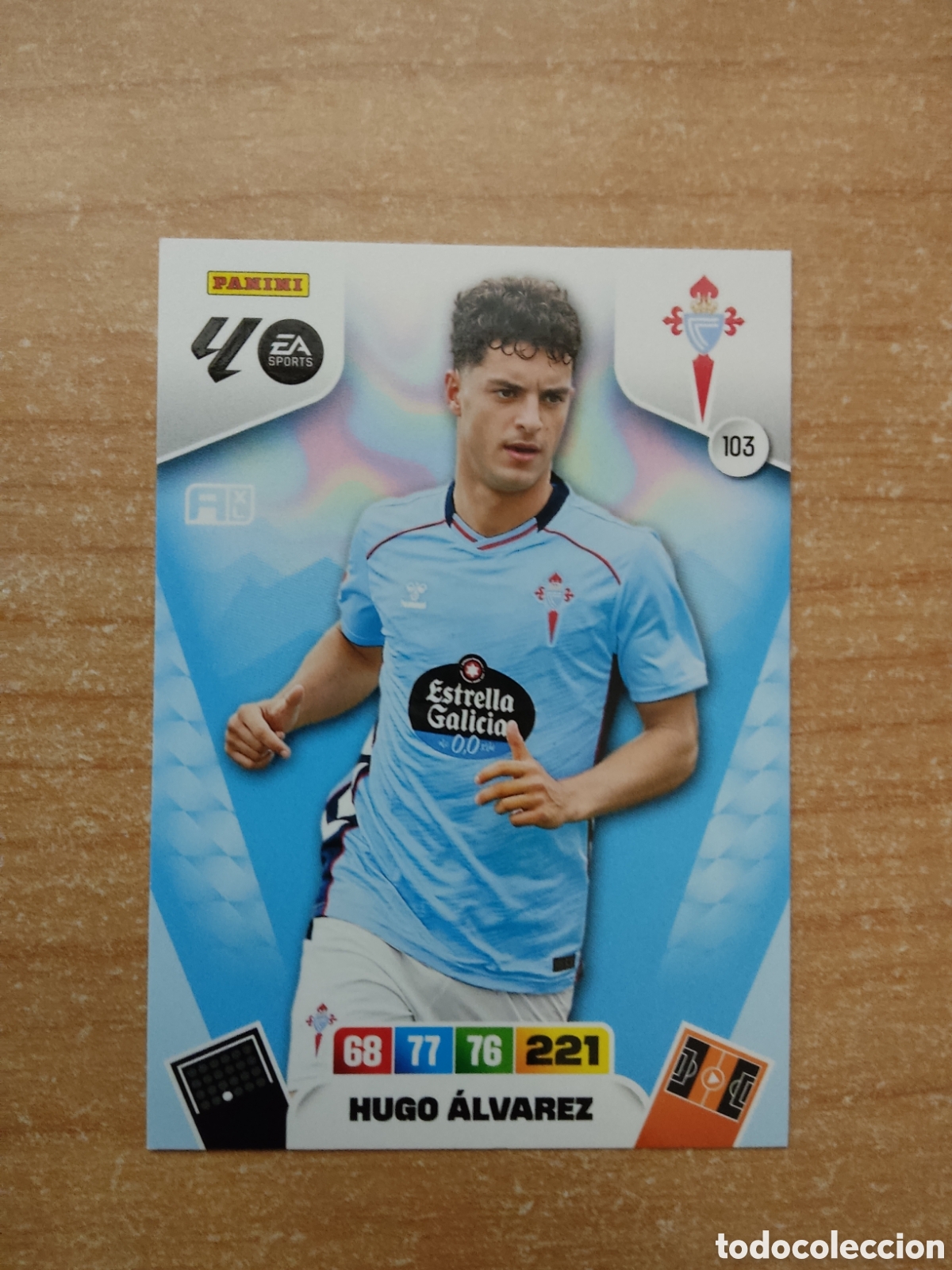 Cromos de f&uacute;tbol: 103 HUGO ALVAREZ CELTA ADRENALYN XL LIGA 2025 2026