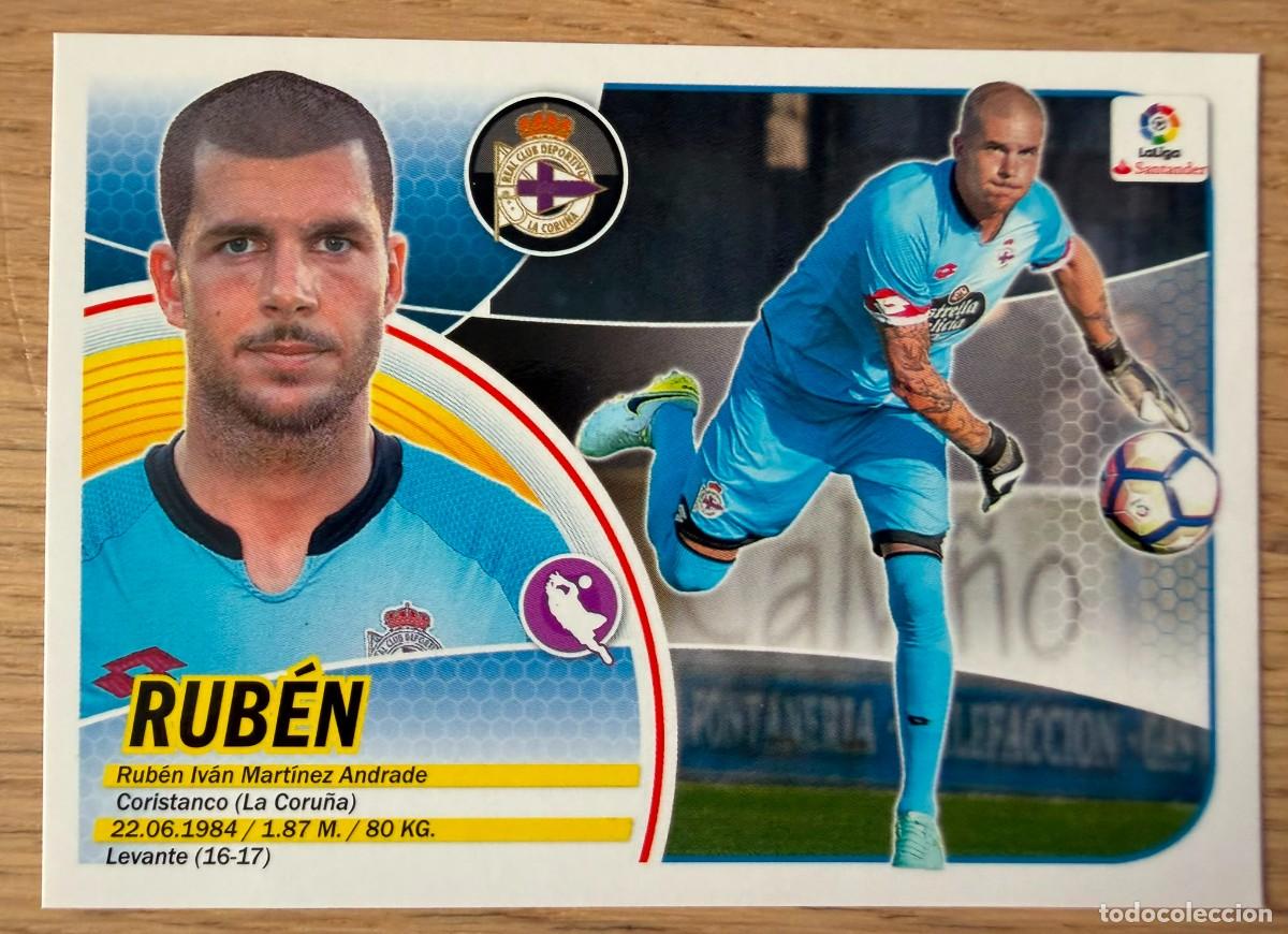 Cromos de f&uacute;tbol: 2B 2 B RUBEN DEPORTIVO CORU&Ntilde;A 2&ordm; EDICION 16 17 2016 2017 LIGA SANTANDER COLECCIONES ESTE SIN PEGAR
